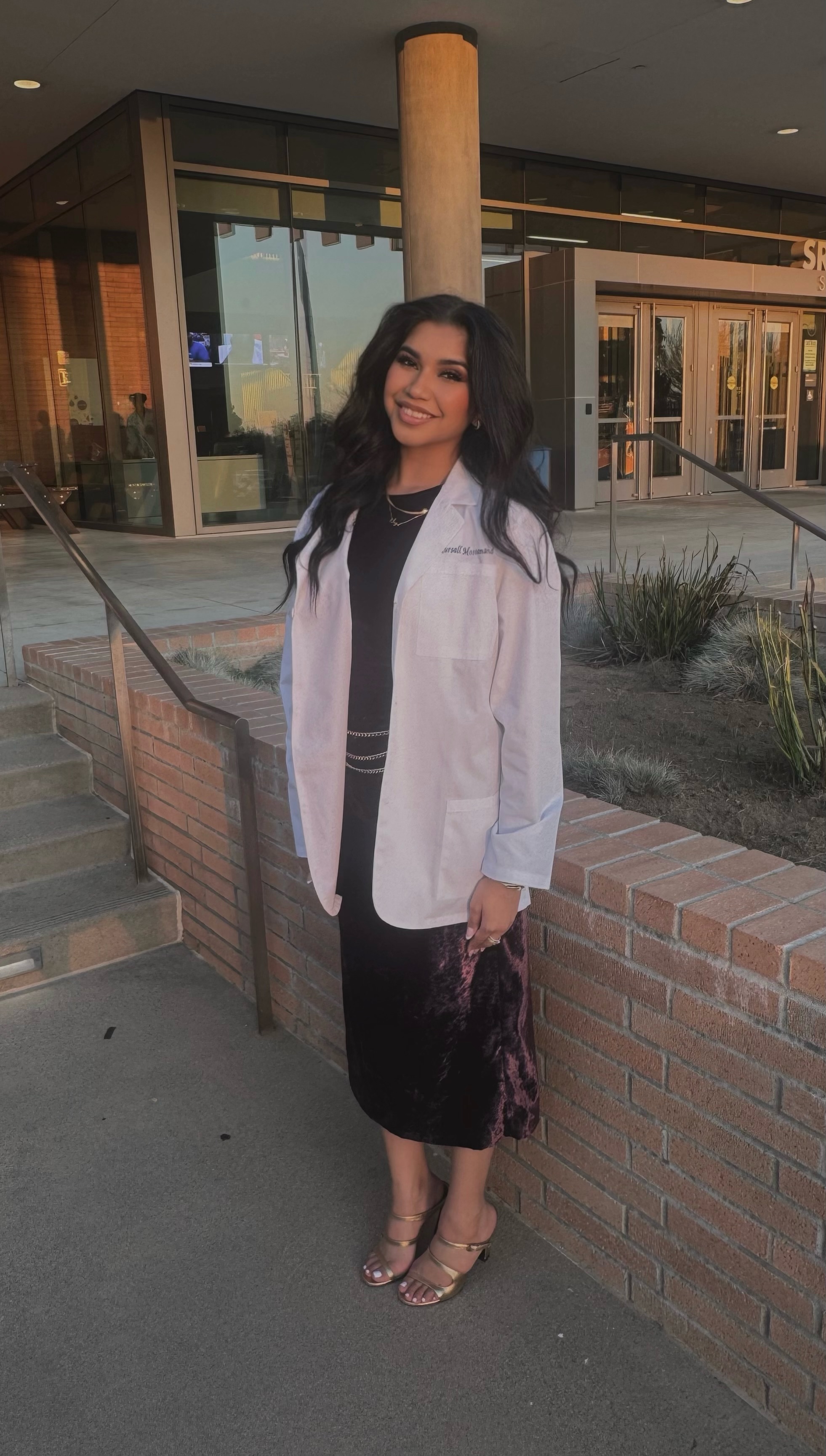 Mursall Mostamand in her white coat